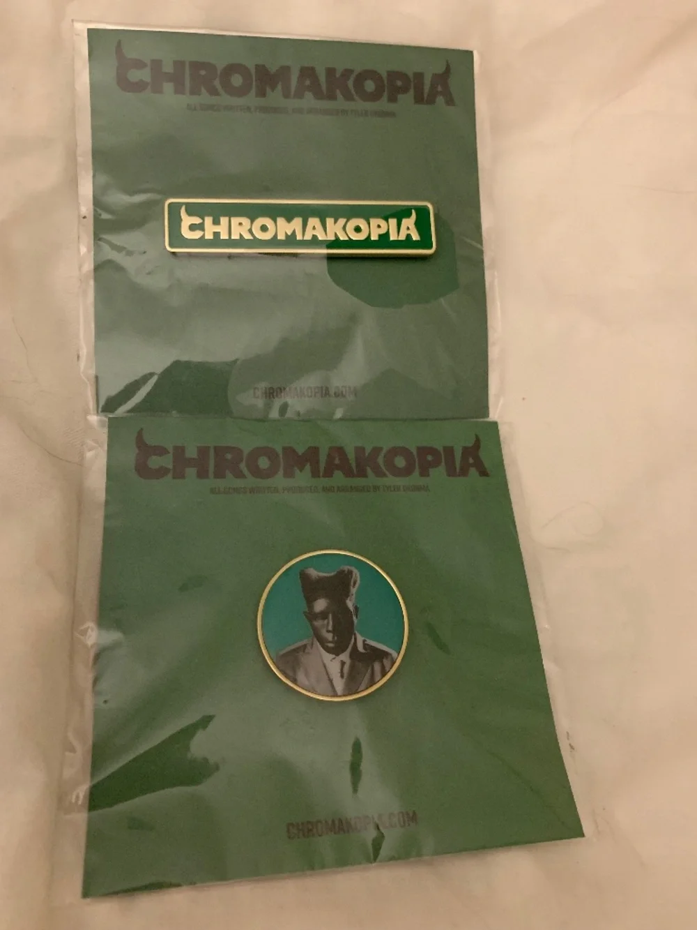 Tyler The Creator Chromakopia 2025 Tour VIP Pin Set